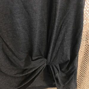 Leopard top with gather front